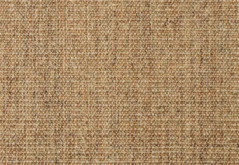 Close-up of a textured brown woven fabric with a uniform pattern.