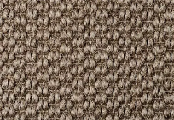 Close-up of a brown, tightly woven fabric with a textured pattern.