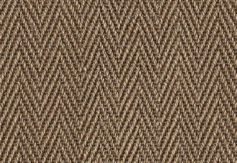 Brown herringbone pattern composed of woven fibers.