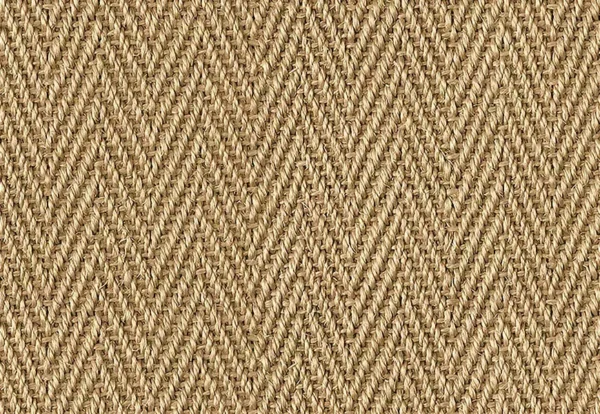 A close-up of a woven herringbone pattern in beige fibers. The texture appears coarse and the pattern consists of alternating diagonal lines.