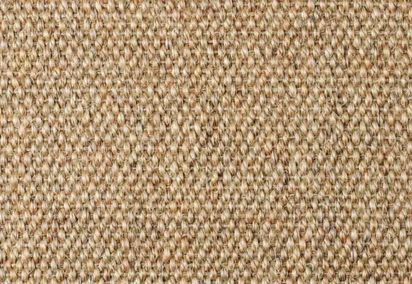 Close-up of a textured surface with a woven pattern made of natural fibers in shades of brown and beige.