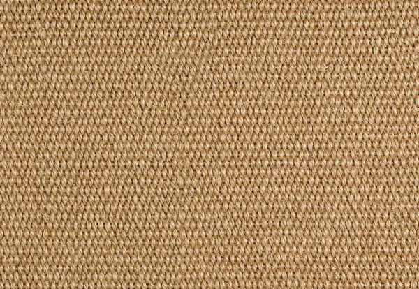 Close-up view of a textured, woven fabric in a light brown color. The pattern consists of a simple, repetitive weave with visible individual fibers.