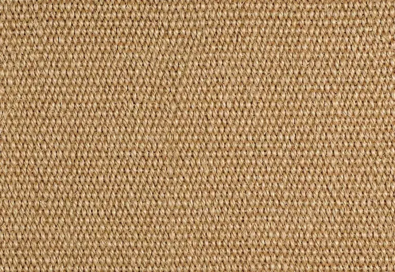 Close-up view of a textured, woven fabric in a light brown color. The pattern consists of a simple, repetitive weave with visible individual fibers.