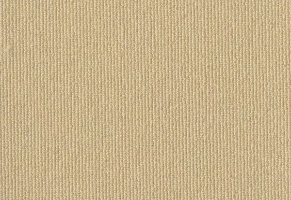 A close-up view of beige textured fabric with a subtle horizontal weave pattern.