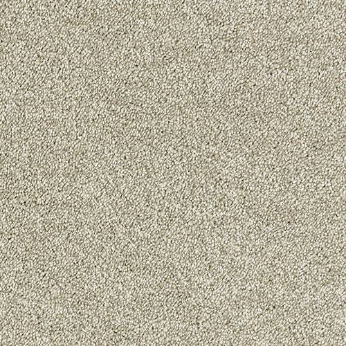 Close-up view of a beige Woodland Heather Twist with a textured, looped surface pattern.