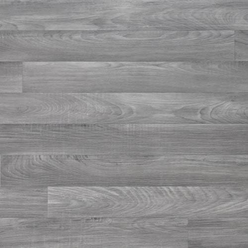 A close-up view of a grey wooden floor with visible grain patterns.