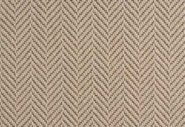 Close-up of Wool Iconic Herringbone with a zigzag weave.