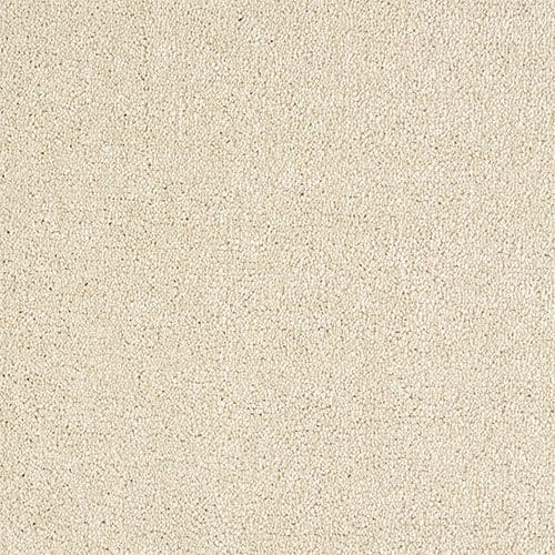 A close-up of a beige textured carpet, featuring a subtle and uniform pattern.