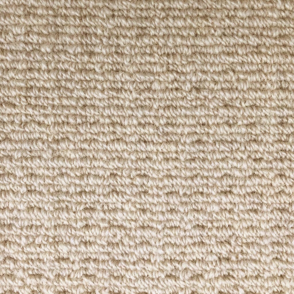 Beige textured carpet close-up view.
