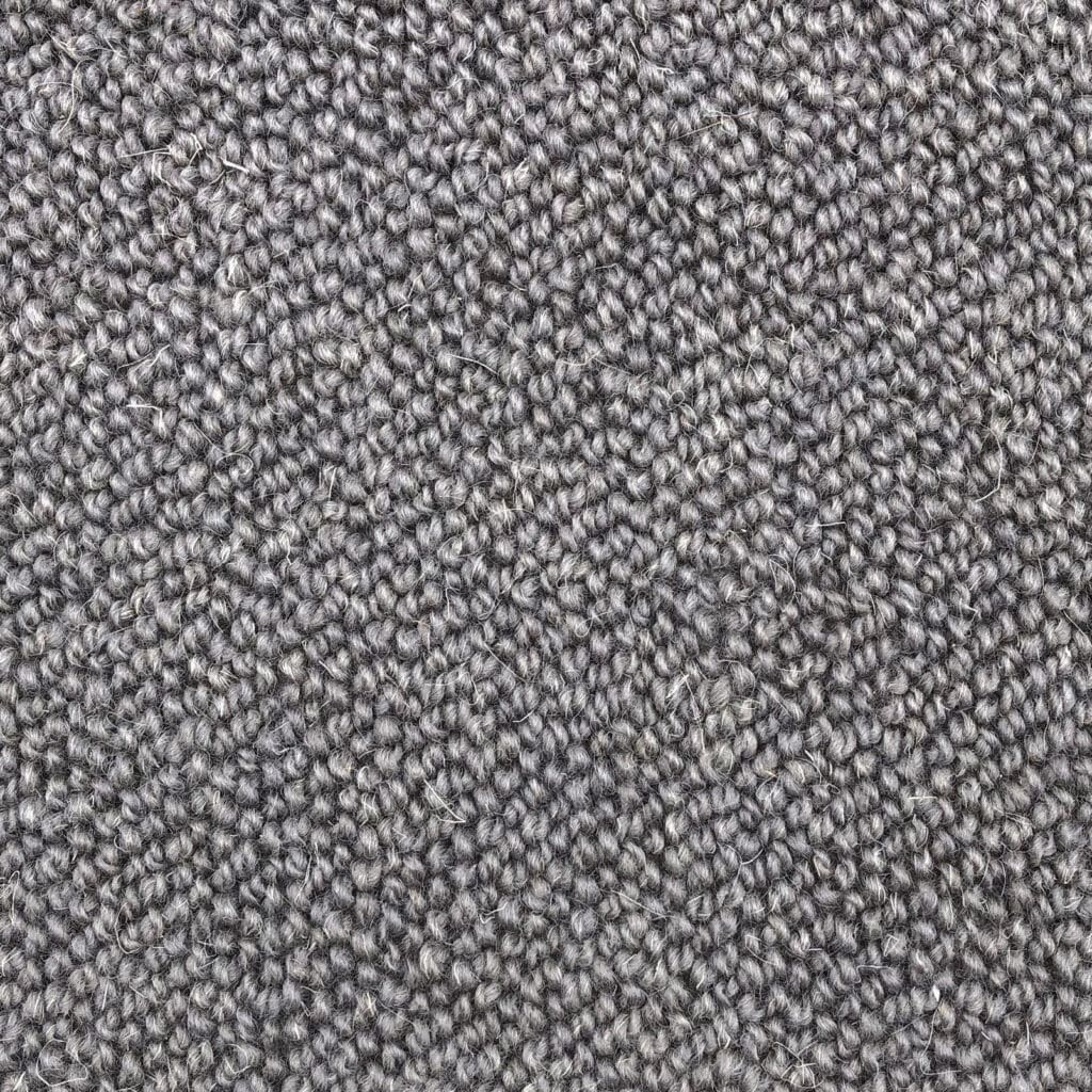 Gray textured knitted fabric close-up.