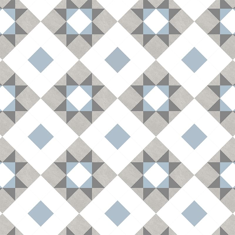 Oxford - Greystone, Grey, Pale Blue & White
