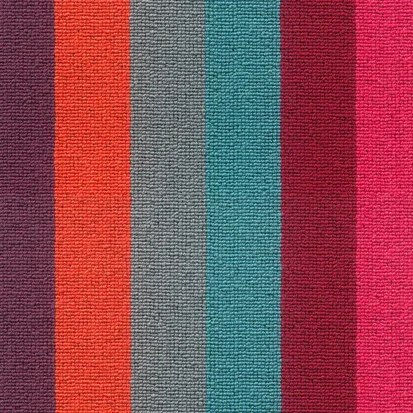 Colorful vertical striped textured fabric pattern.