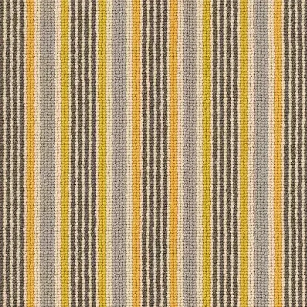 Yellow and gray striped textured fabric pattern.