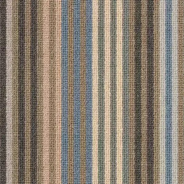 Multicolored vertical striped textured fabric pattern.