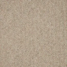 Beige textured carpet with vertical lines.