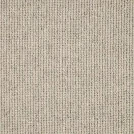 Beige textured carpet with vertical lines.