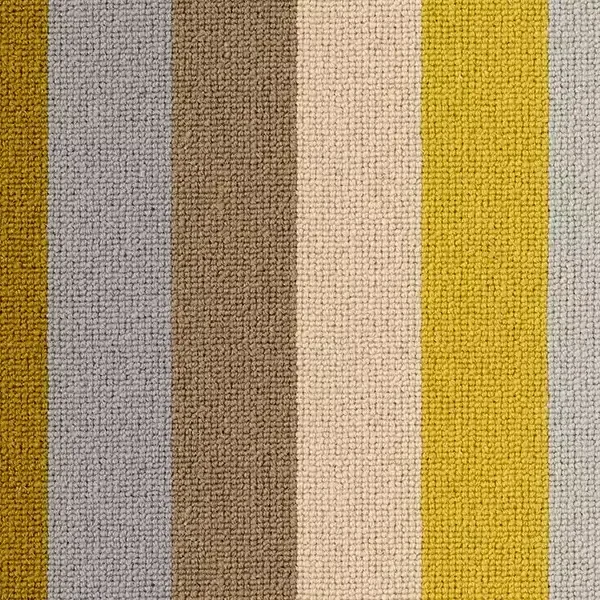 Striped fabric with various earthy colors.